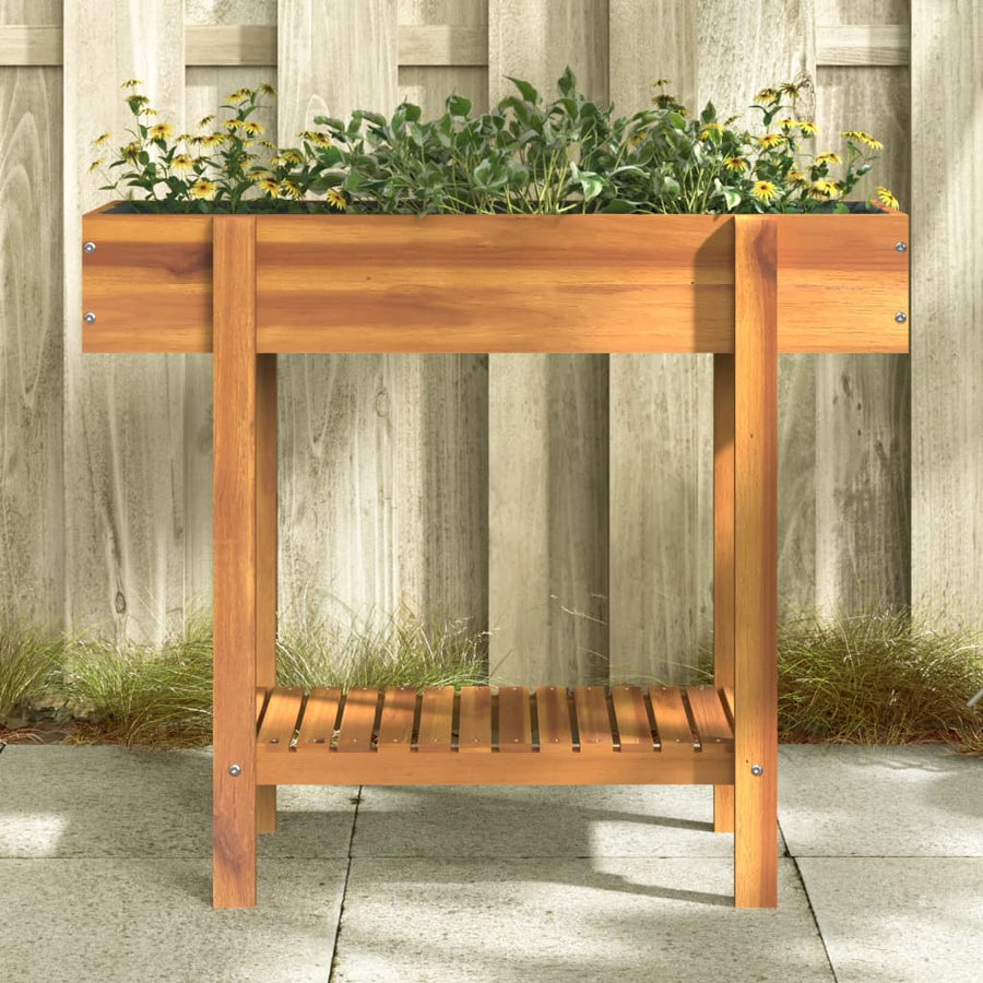 Plantenbak Verhoogd 90X30X75 Cm Massief Acaciahout