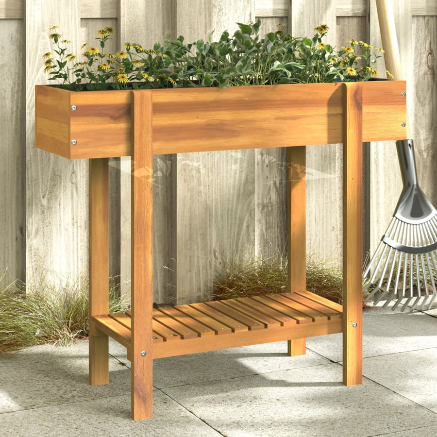 Plantenbak Verhoogd 90X30X75 Cm Massief Acaciahout