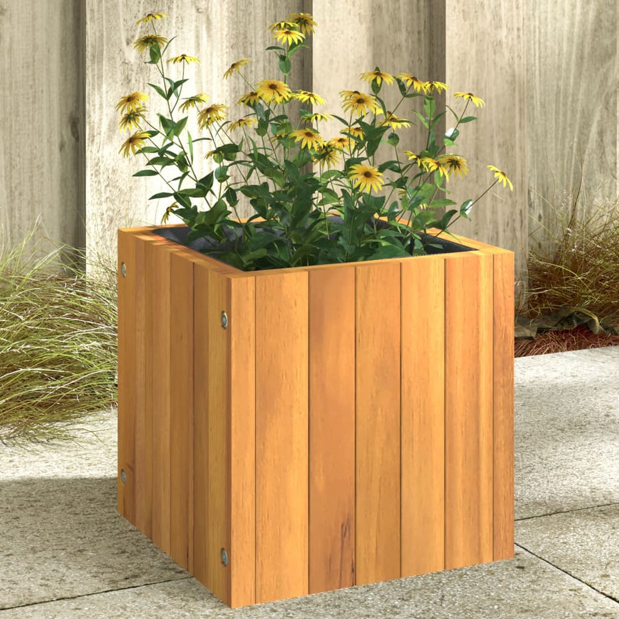 Plantenbak Massief Acaciahout 25 x 25 x 25 cm