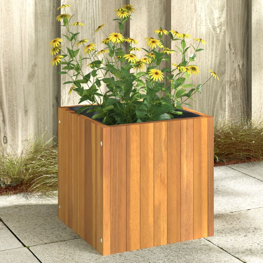 Plantenbak Massief Acaciahout 35 x 35 x 35 cm