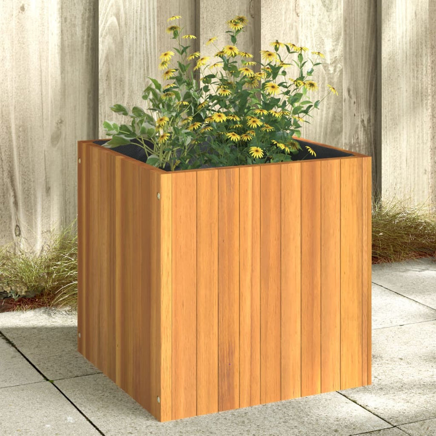 Plantenbak Massief Acaciahout 45 x 45 x 45 cm