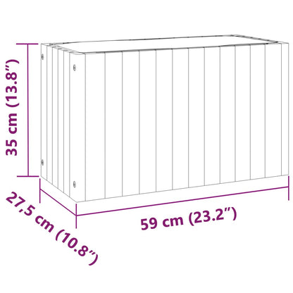 Plantenbak 59X27,5X35 Cm Massief Acaciahout 59 x 27.5 x 35 cm