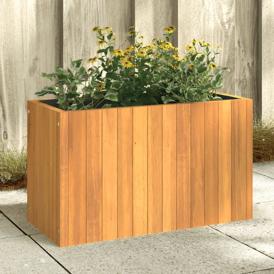 Plantenbak 59X27,5X35 Cm Massief Acaciahout 59 x 27.5 x 35 cm