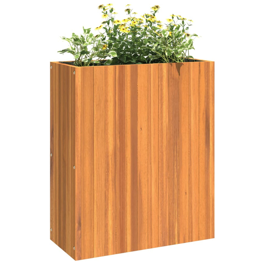 Plantenbak 59X27,5X70 Cm Massief Acaciahout 59 x 27.5 x 70 cm