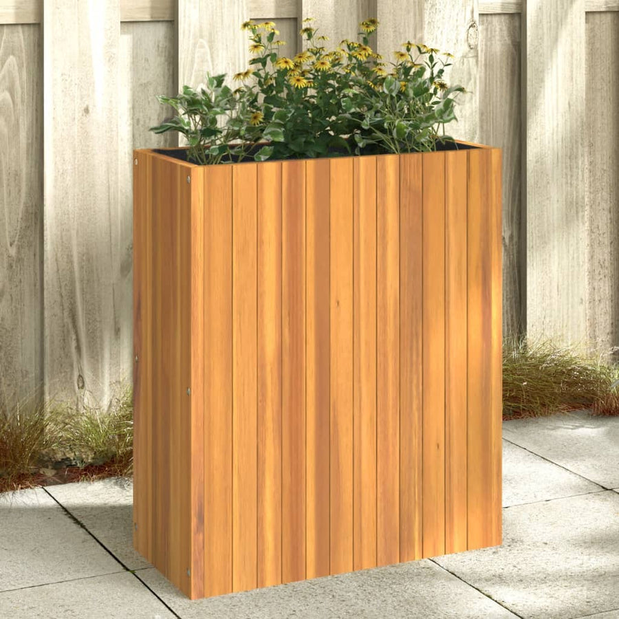 Plantenbak 59X27,5X70 Cm Massief Acaciahout 59 x 27.5 x 70 cm