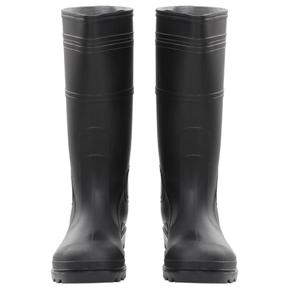 Regenlaarzen maat 45 PVC zwart