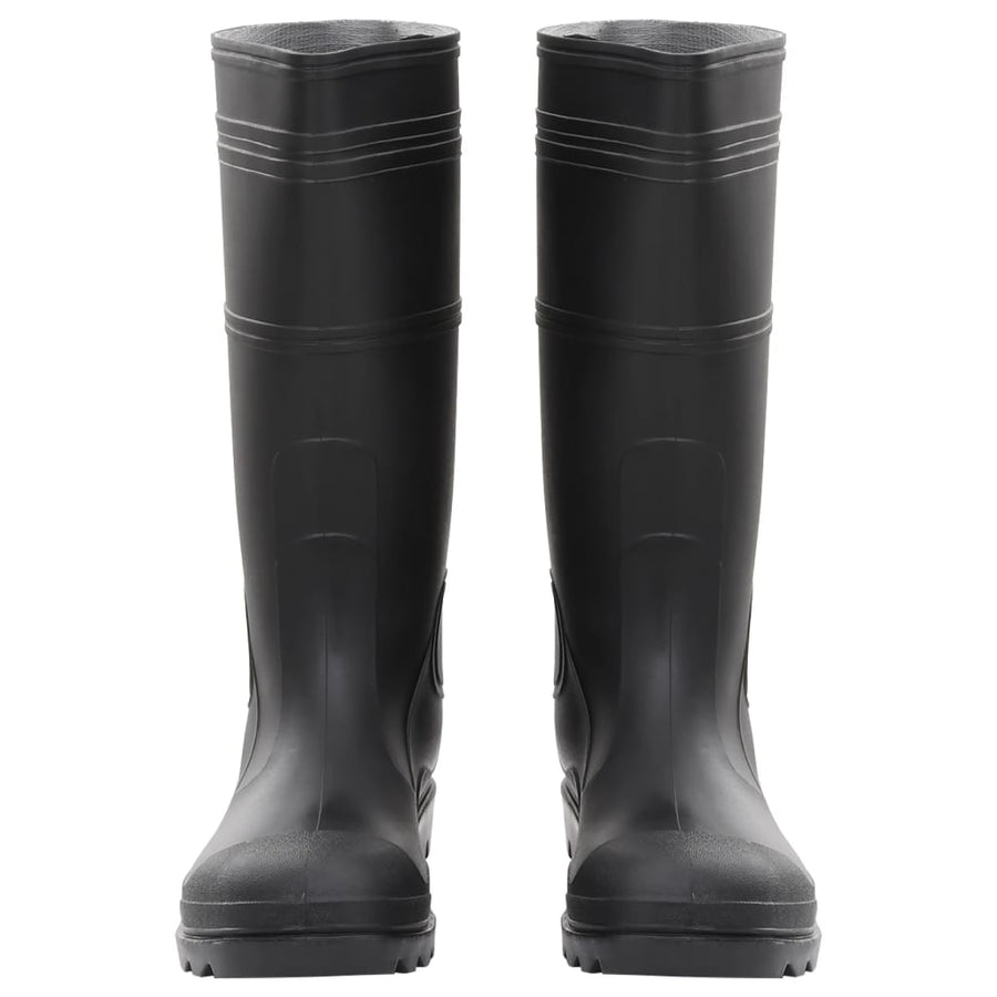 Regenlaarzen maat 45 PVC zwart
