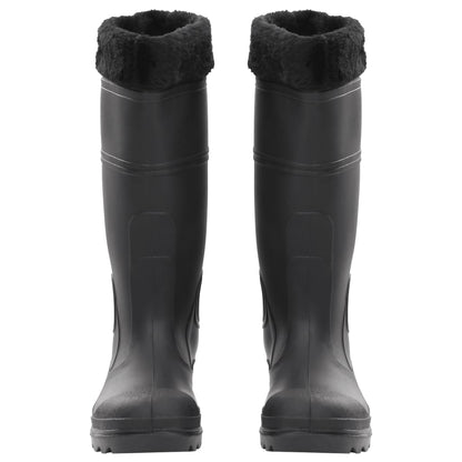 Regenlaarzen met verwijderbare sokken maat 39 PVC zwart