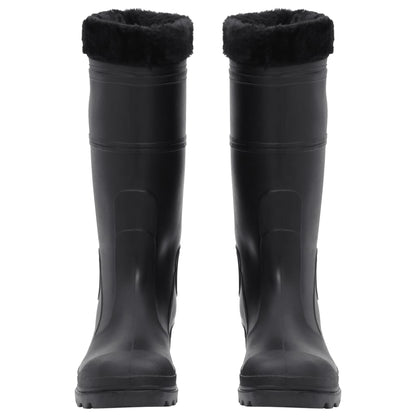 Regenlaarzen met verwijderbare sokken maat 43 PVC zwart