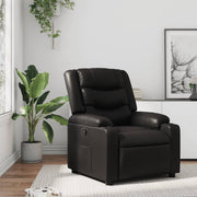 Fauteuil verstelbaar kunstleer zwart
