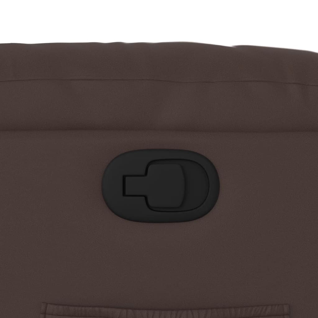 Fauteuil Verstelbaar Kunstleer Bruin Nee Handmatig verstelbaar