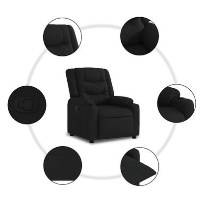 Fauteuil Verstelbaar Stof Zwart Nee Handmatig verstelbaar