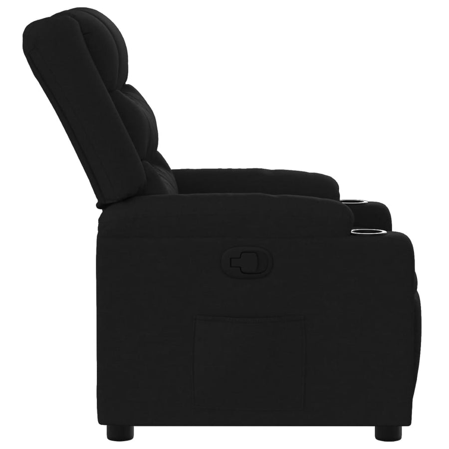 Fauteuil Verstelbaar Stof Zwart Nee Handmatig verstelbaar