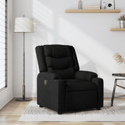 Fauteuil verstelbaar stof zwart