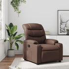 Fauteuil bruin verstelbaar kunstleer