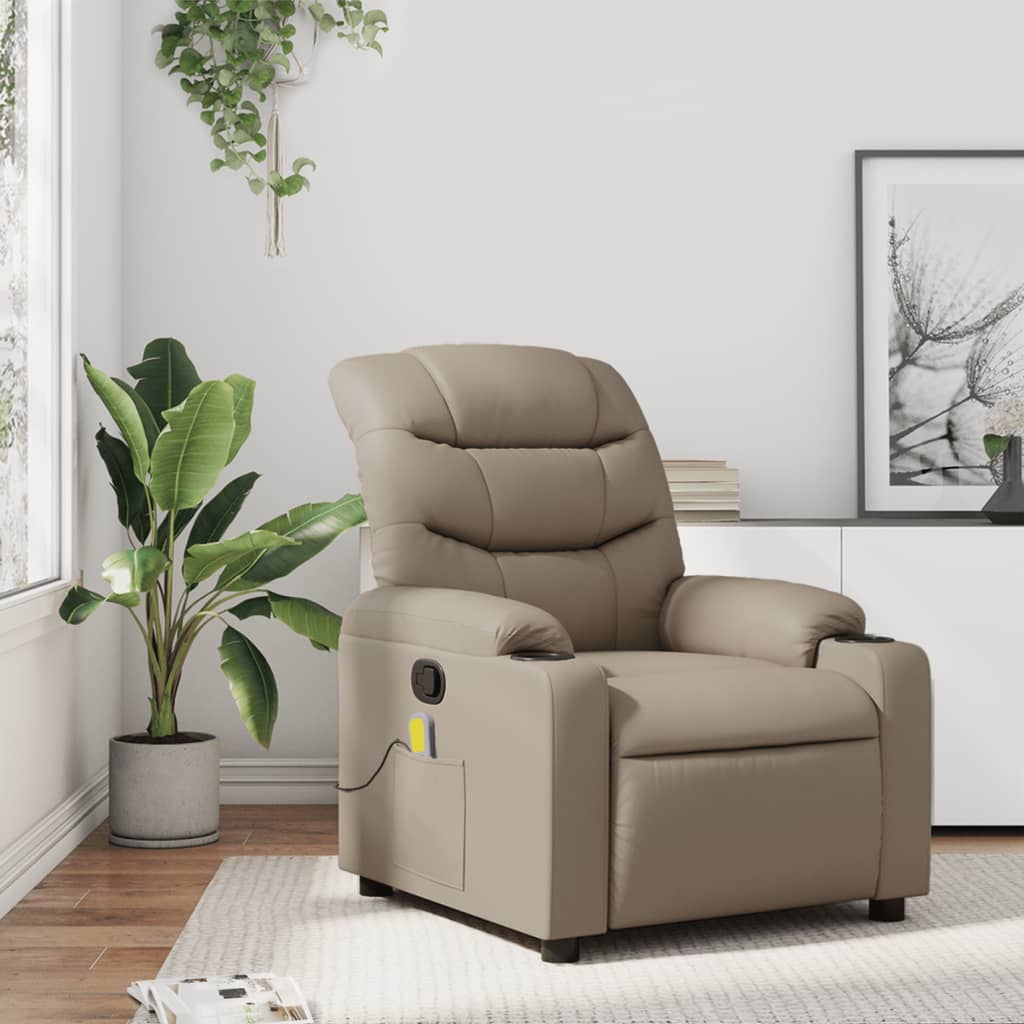Massagestoel Verstelbaar Kunstleer Kleurig Cappuccino Ja Handmatig verstelbaar