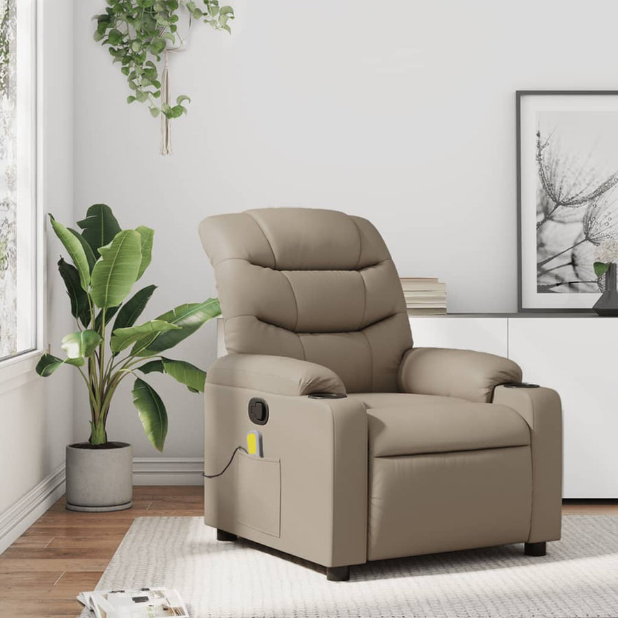 Massagestoel Verstelbaar Kunstleer Kleurig Cappuccino Ja Handmatig verstelbaar