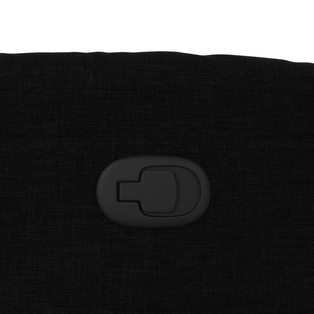 Fauteuil Verstelbaar Stof Zwart Nee Handmatig verstelbaar