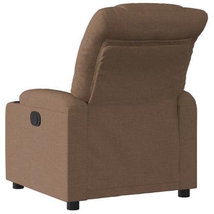 Fauteuil verstelbaar stof bruin 1 Nee