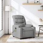 Massage chair adjustable fabric light grey