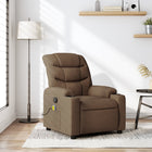 Massage chair adjustable fabric brown