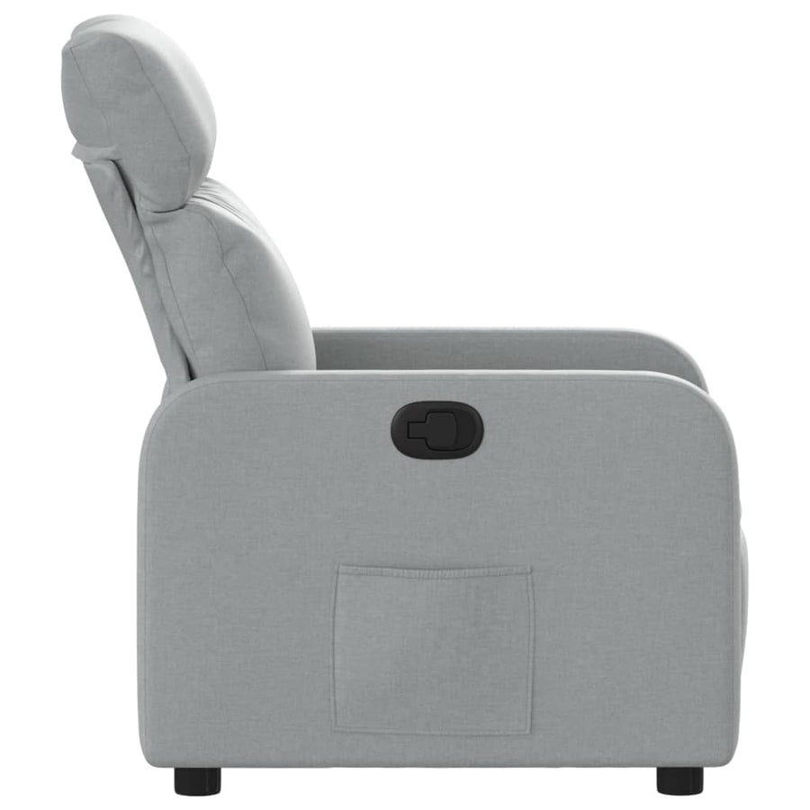 Fauteuil Verstelbaar Stof Lichtgrijs Handmatig verstelbaar Nee