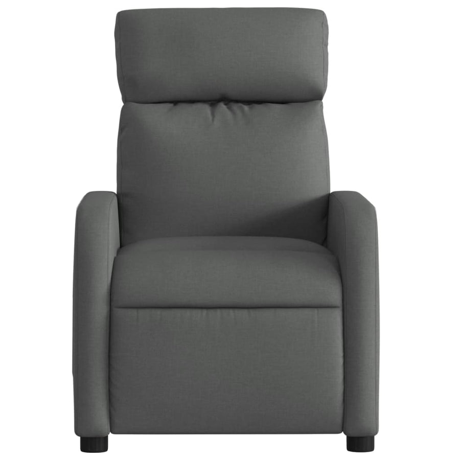 Fauteuil verstelbaar stof donkergrijs 1 Nee