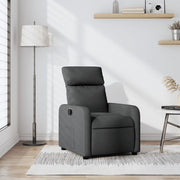Fauteuil verstelbaar stof donkergrijs 66x89.5x95.5 cm