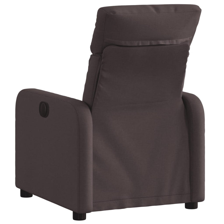 Fauteuil verstelbaar stof donkerbruin 1 Nee