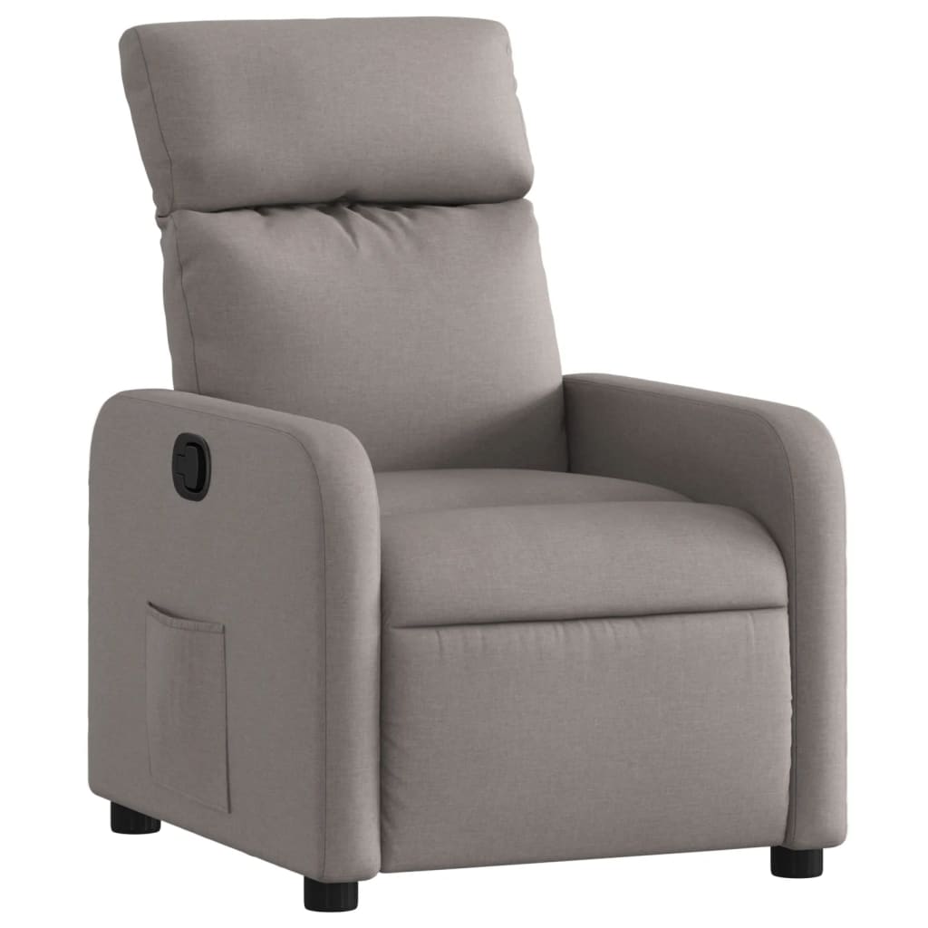 Fauteuil verstelbaar stof taupe 1 Nee