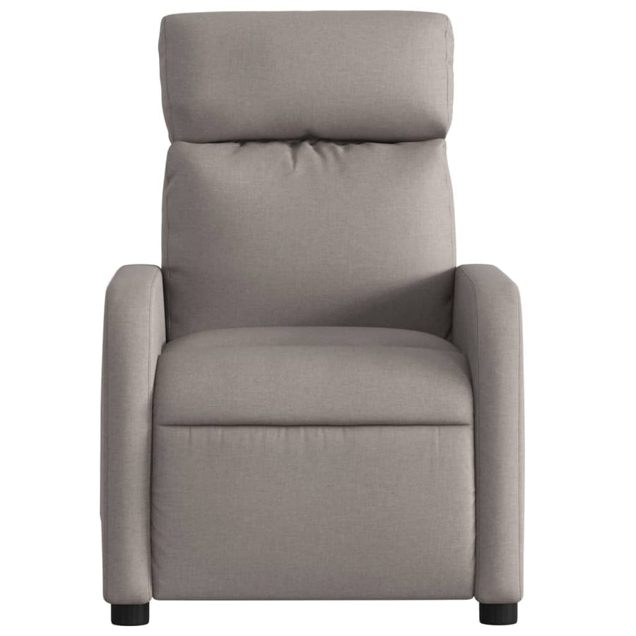 Fauteuil verstelbaar stof taupe 1 Nee