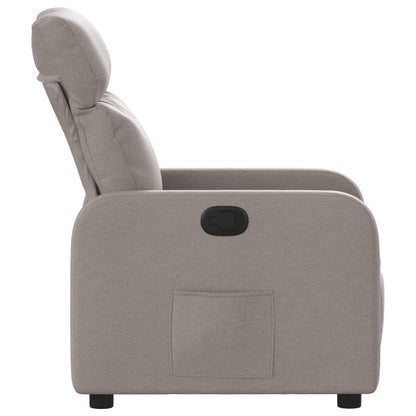 Fauteuil verstelbaar stof taupe 1 Nee