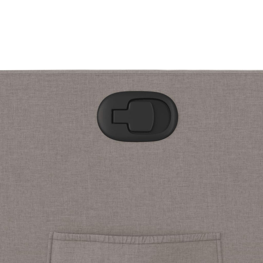 Fauteuil verstelbaar stof taupe 1 Nee