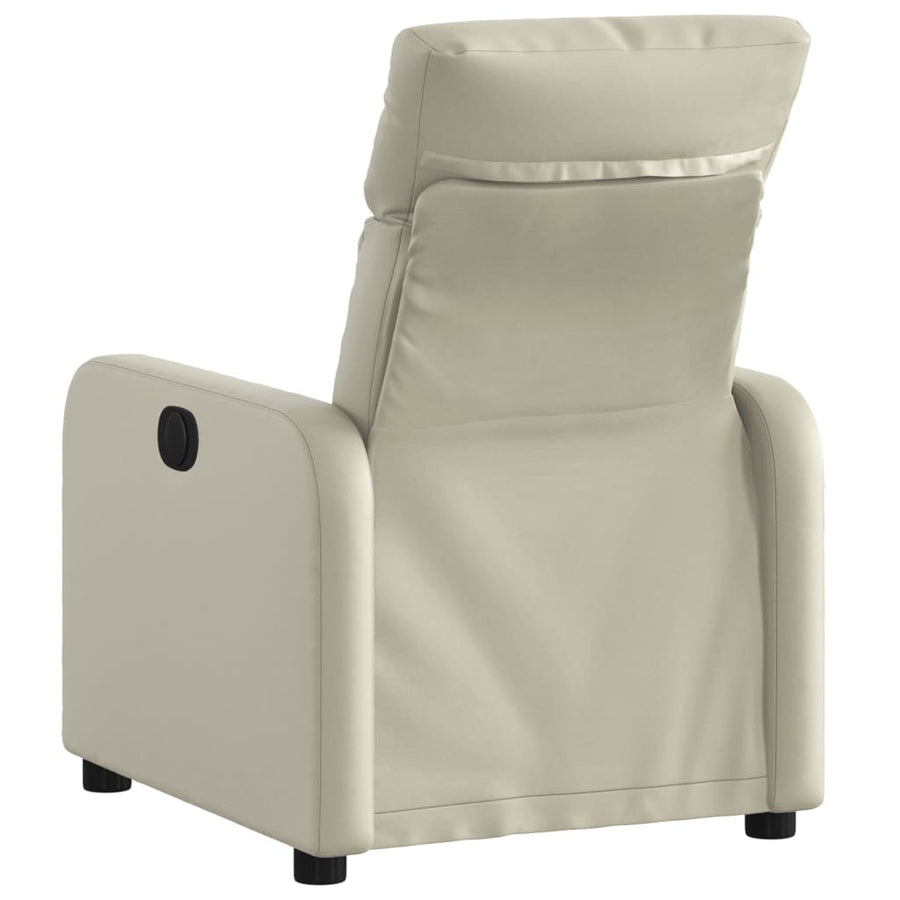 Fauteuil verstelbaar kunstleer crèmekleurig 1 Nee