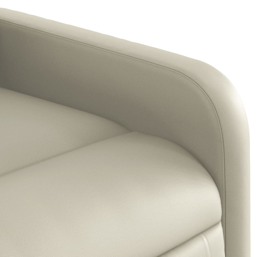 Fauteuil verstelbaar kunstleer crèmekleurig 1 Nee