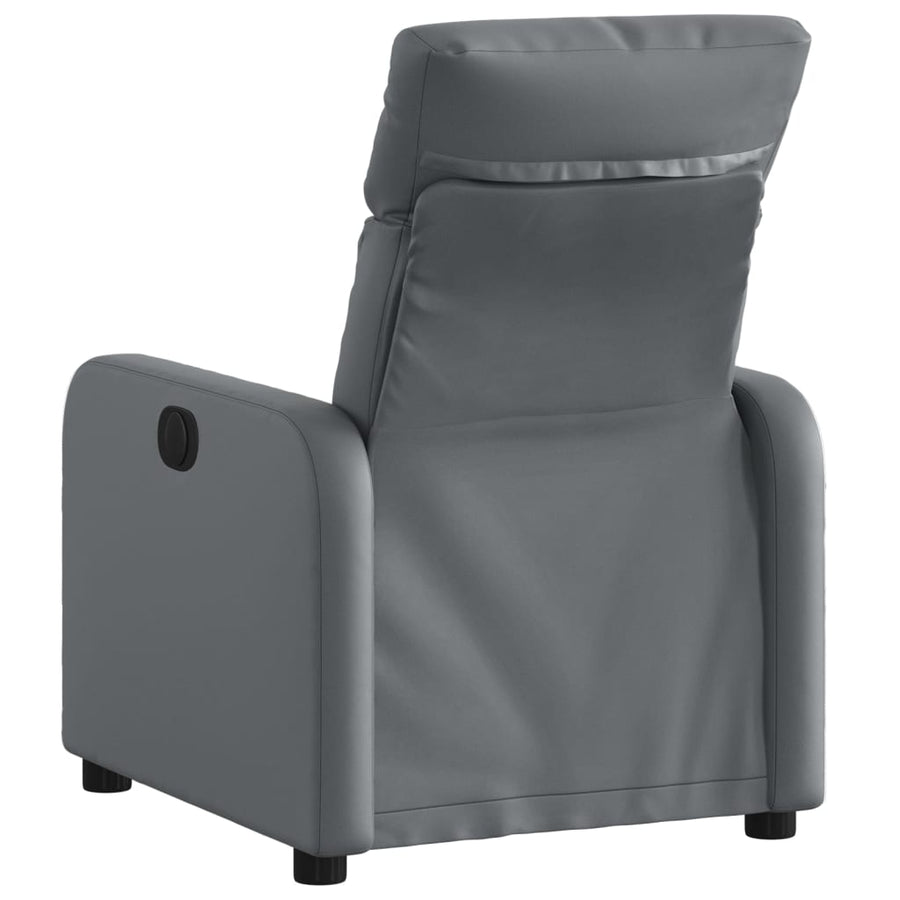 Fauteuil Verstelbaar Kunstleer Grijs Handmatig verstelbaar Nee