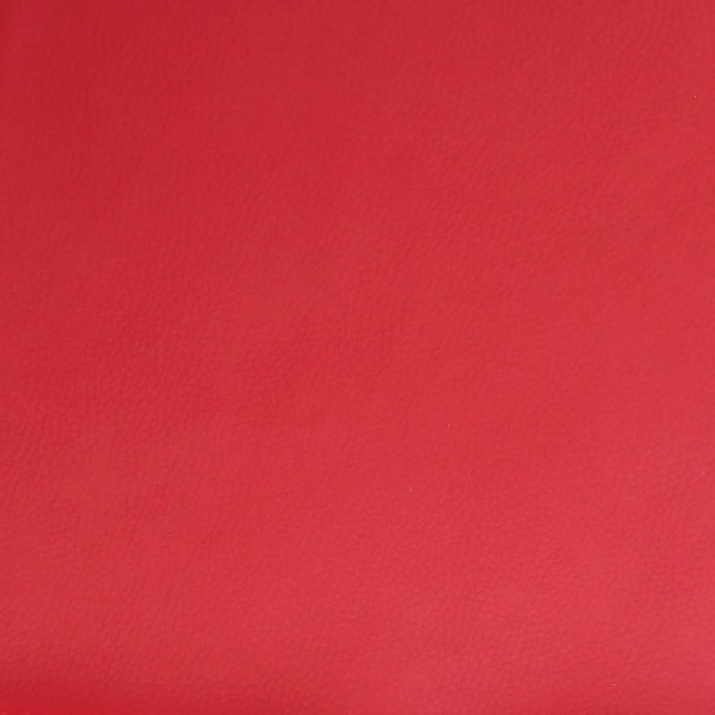 Fauteuil verstelbaar kunstleer rood Nee Handmatig verstelbaar