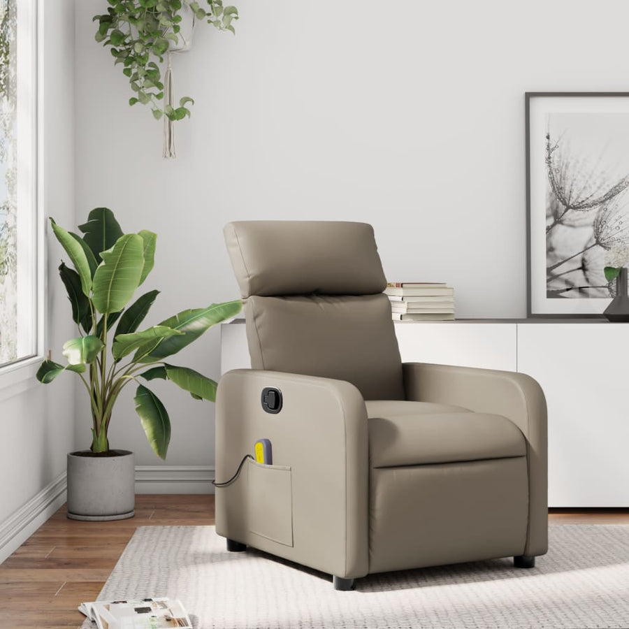 Massagestoel Verstelbaar Kunstleer Kleurig Cappuccino Handmatig verstelbaar Ja
