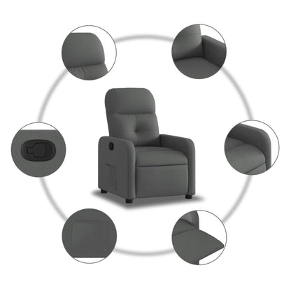 Fauteuil Verstelbaar Stof Donkergrijs Handmatig verstelbaar Nee