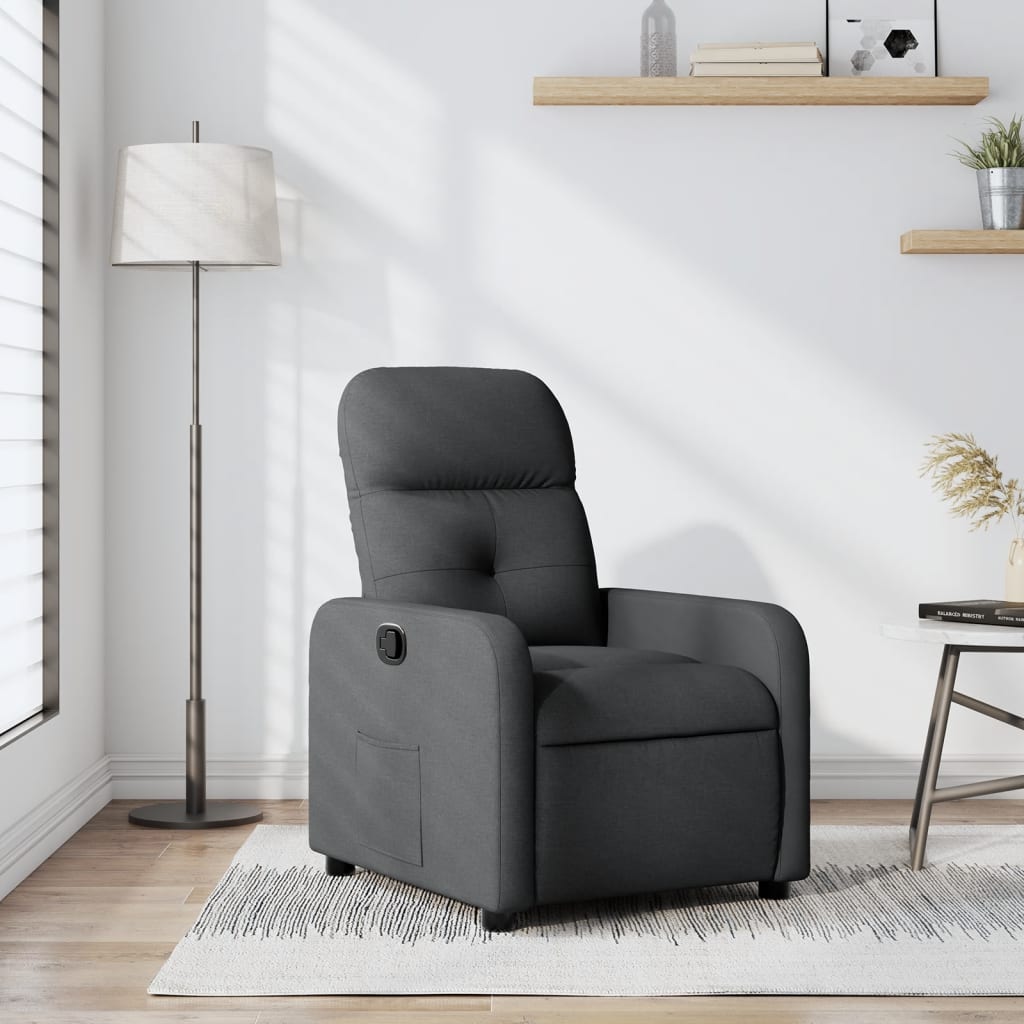 Fauteuil Verstelbaar Stof Donkergrijs Handmatig verstelbaar Nee