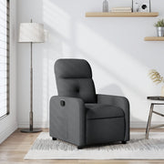 Fauteuil verstelbaar stof donkergrijs