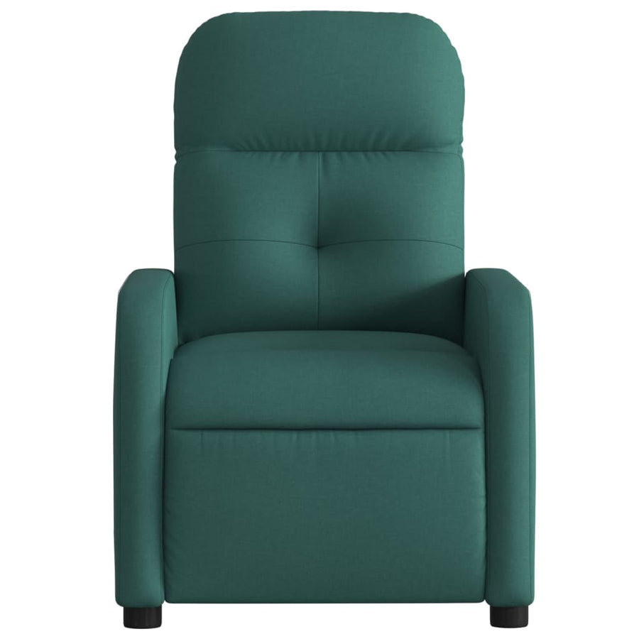 Fauteuil verstelbaar stof donkergroen
