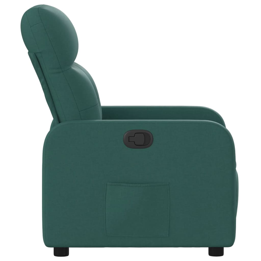 Fauteuil verstelbaar stof donkergroen