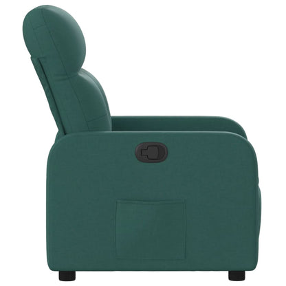 Fauteuil verstelbaar stof donkergroen