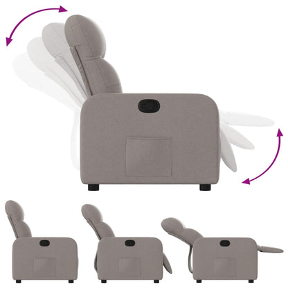 Fauteuil Verstelbaar Stof Taupe Handmatig verstelbaar Nee