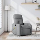Massage chair adjustable fabric light grey