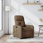 Massage chair adjustable fabric brown