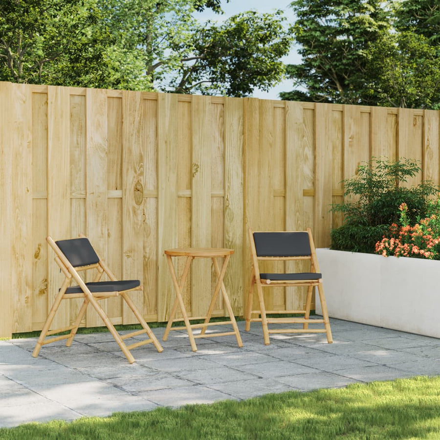 Tuintafel inklapbaar Ø 55x75 cm bamboe