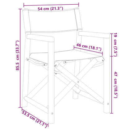 Regisseursstoelen Inklapbaar Stof 2