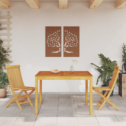 Tuintafel massief acaciahout 110 x 110 x 75 cm